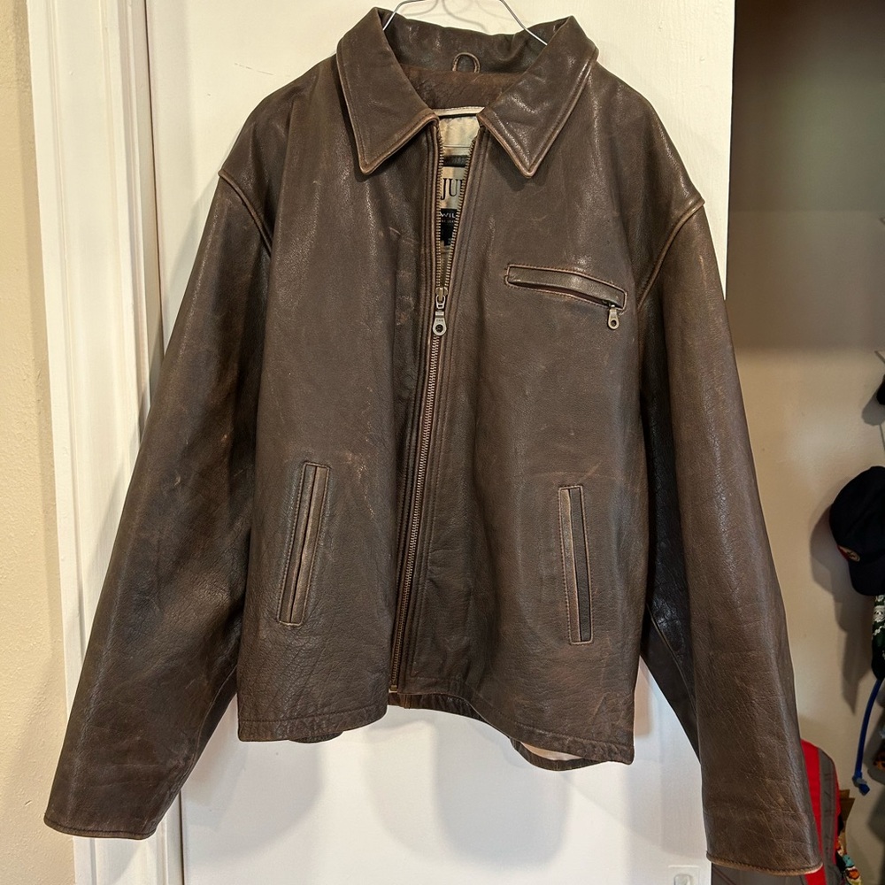 M. Julian Brown Leather Jacket